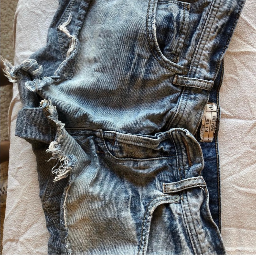 Free people jean shorts